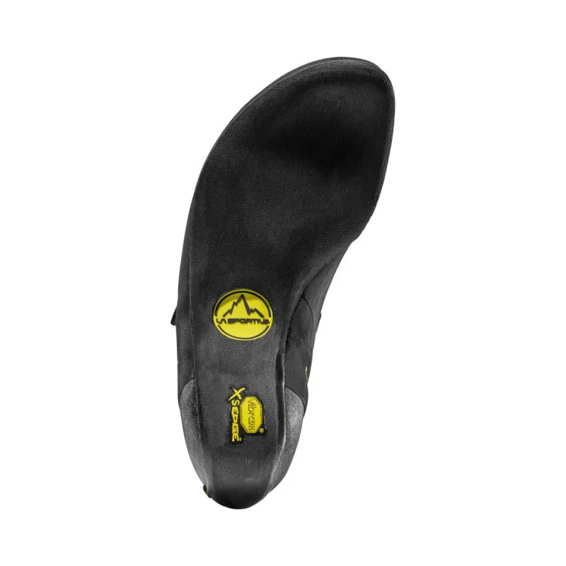 La Sportiva Miura VS Velcro Men's Climbing Shoe in Black/Yellow-1